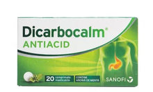 Load image into Gallery viewer, Dicarbocalm Antacid, 20 chewable tablets