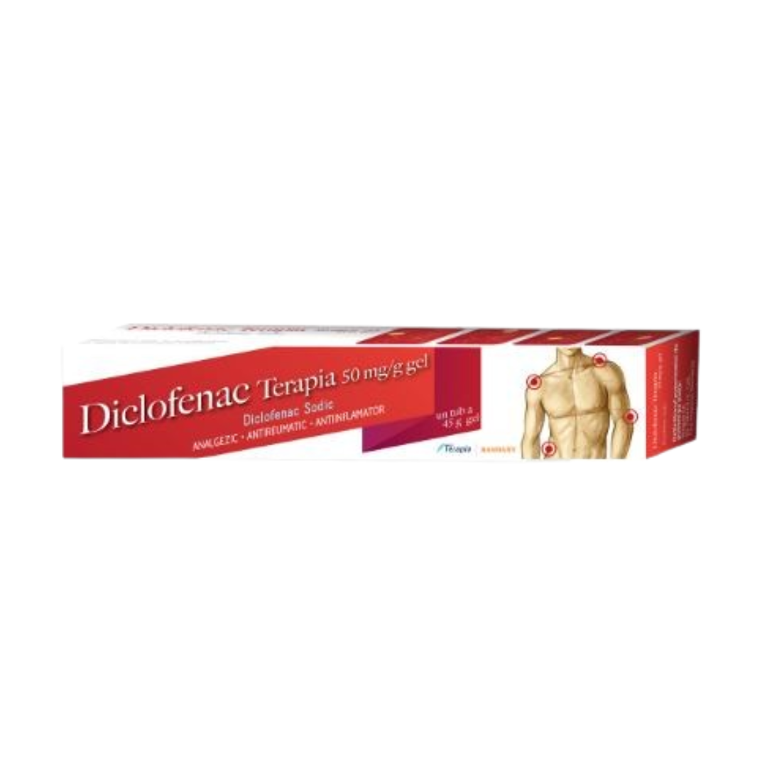 Diclofenac gel, 45 g, reduce inflammation and edema, joints and