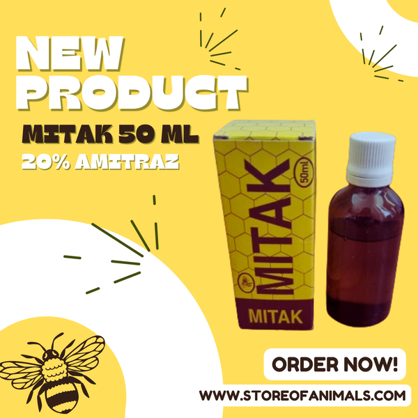 NEW PRODUCT - MITAK 50 ML - 20% Amitraz, Varroa, BEE (SIMILAR TO SCABATOX , KENAZ)