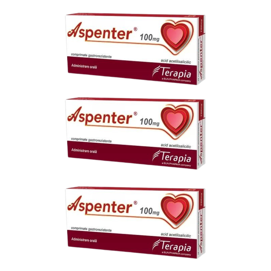 Aspenter, 28 gastroresistant tablets, reducing the risk of myocardial ...
