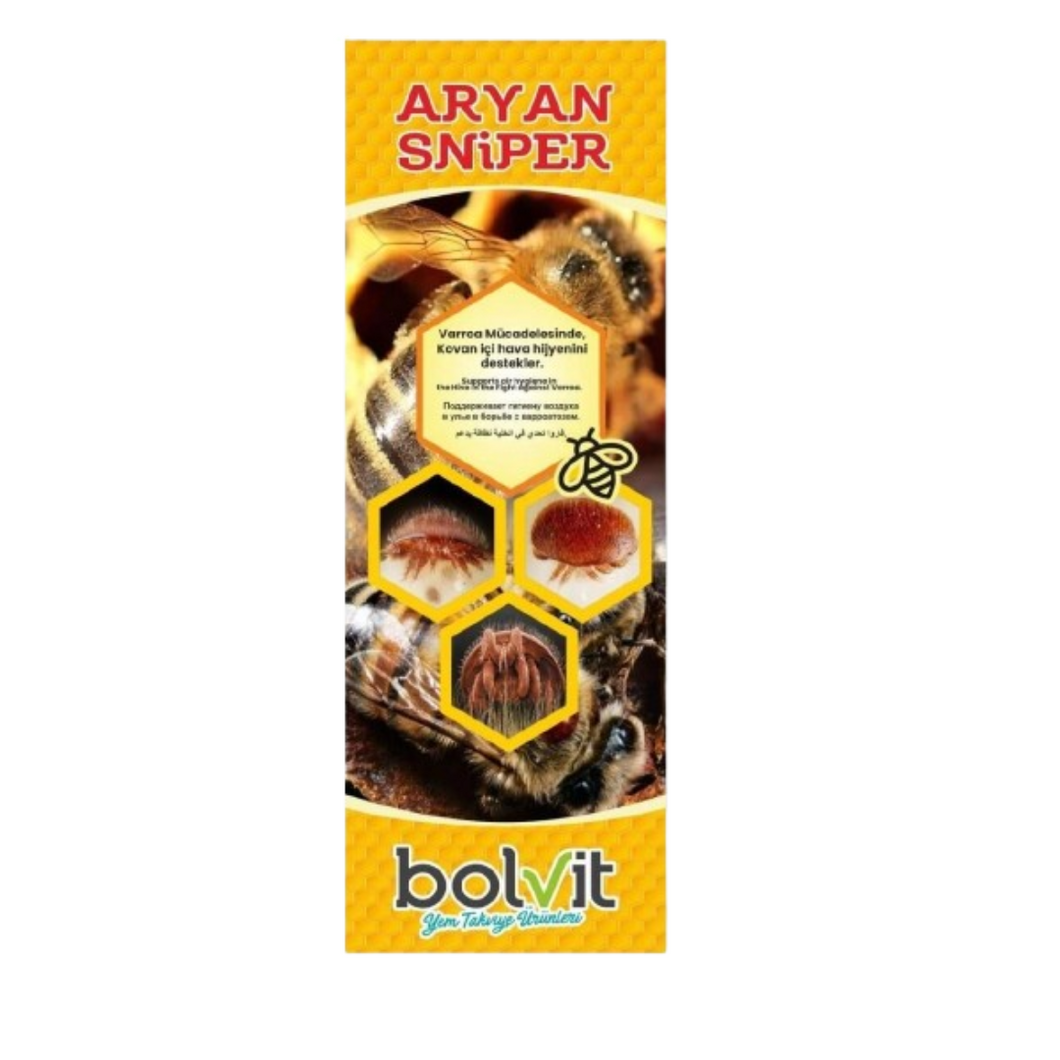 Bolvit Aryan Sniper, combat Varroa and all parasites found in the intestines of bees