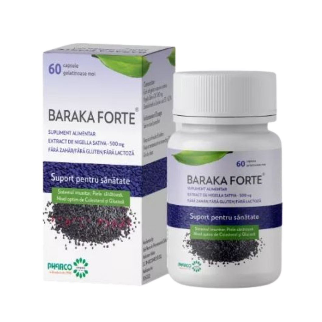 Baraka Forte, 500 mg, 60 soft capsules, anti-tussive, antiviral, antihistamine