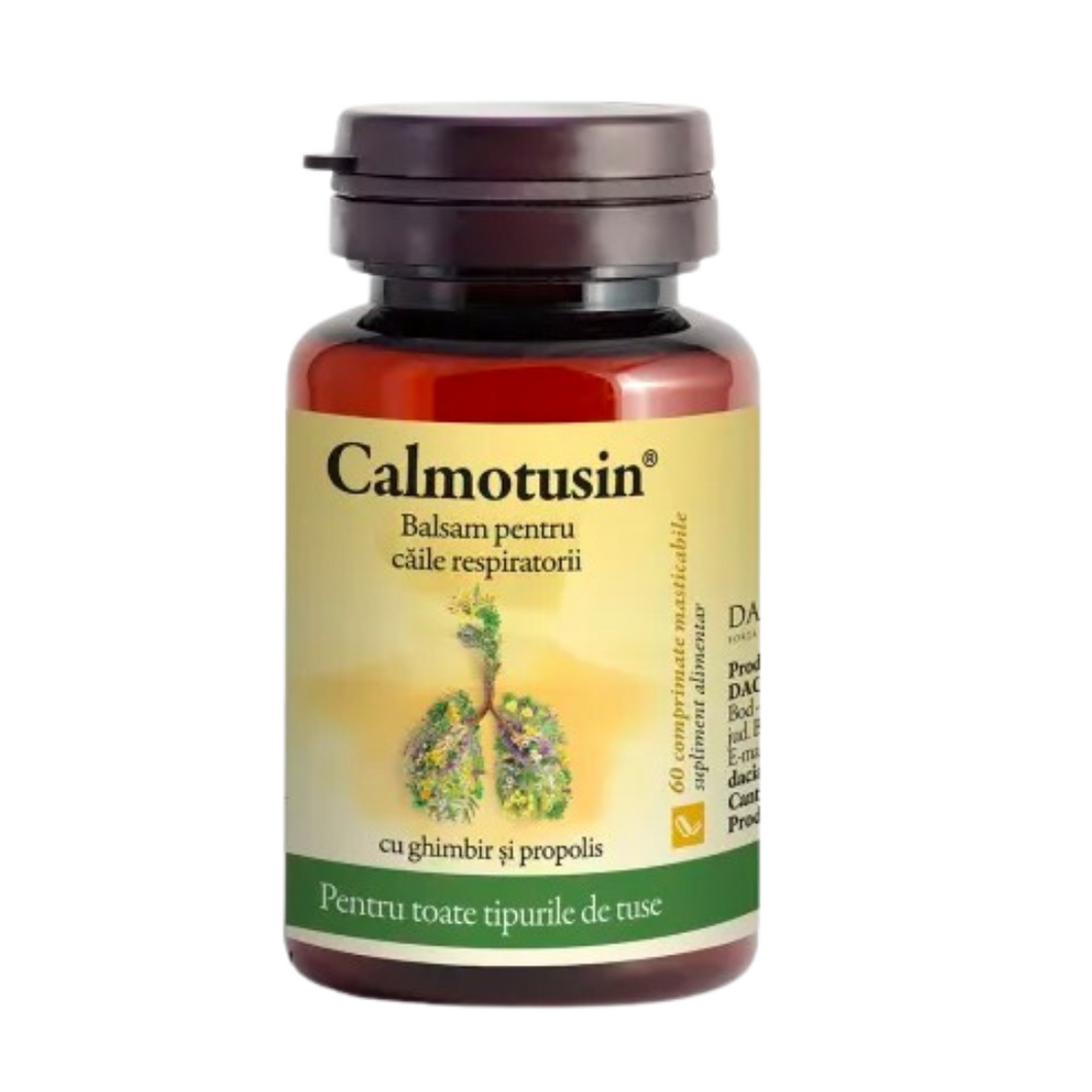 Calmotusin, 60 tablets, Antitussive, anti-inflammatory, analgesic, antispasmodic, antimicrobial