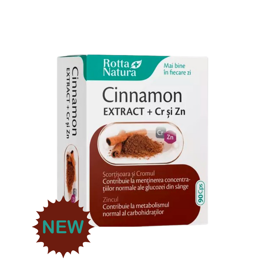 Cinnamon extract with chromium and zinc, 90 capsules