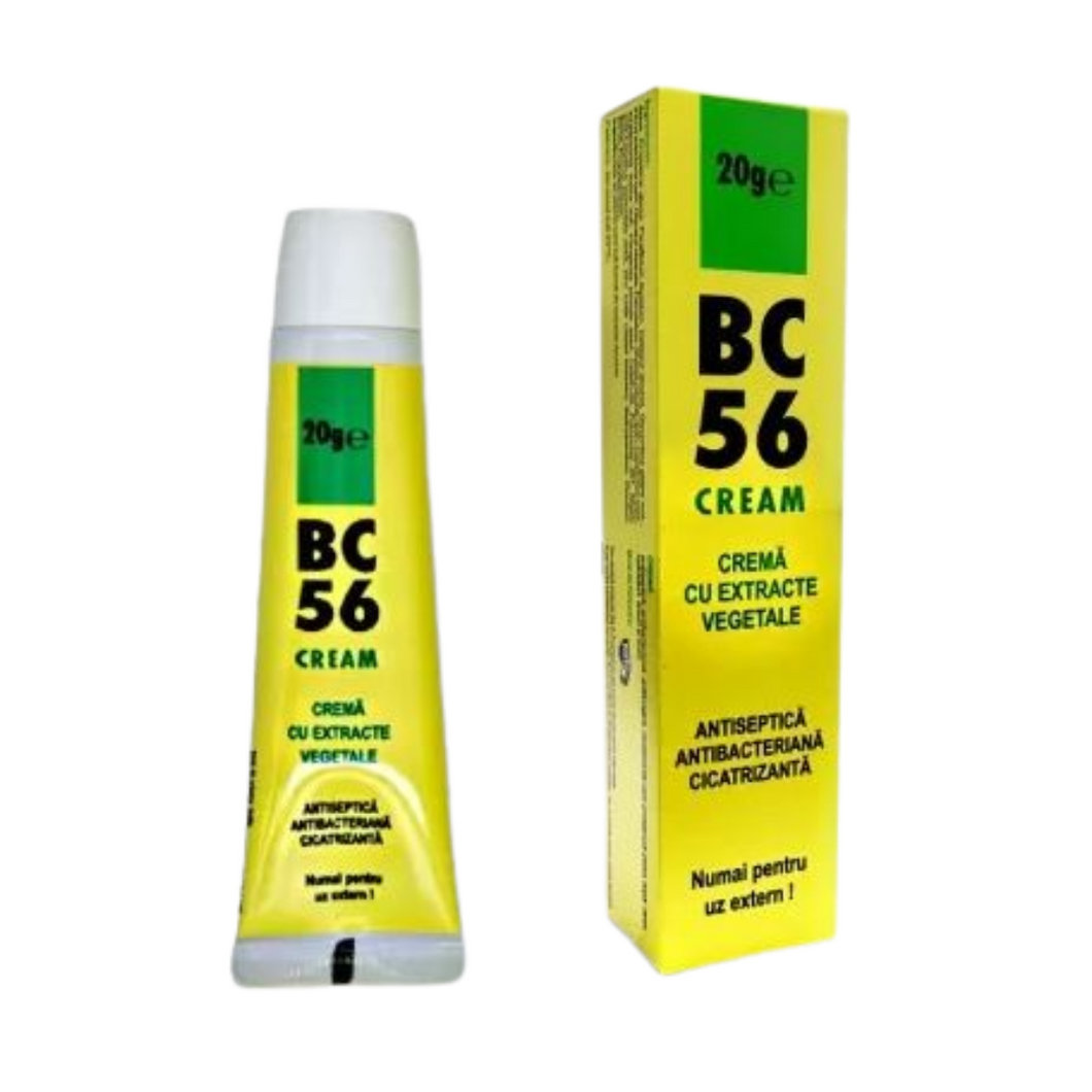 Cream with vegetable extracts BC 56, 20 g, antiseptic, antibacterial and healing effect