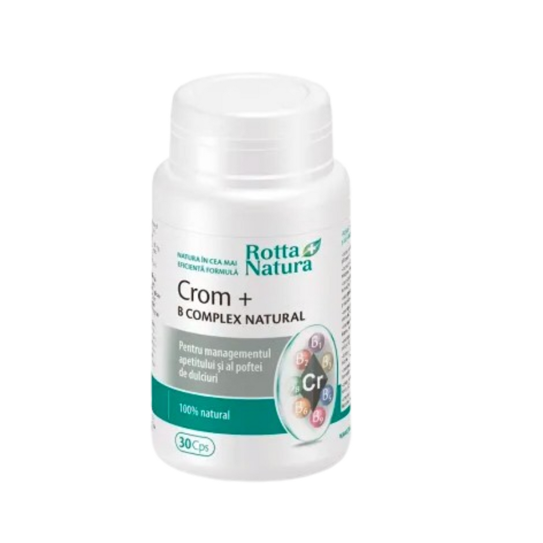 Crom + B Complex Natural, 30 capsules