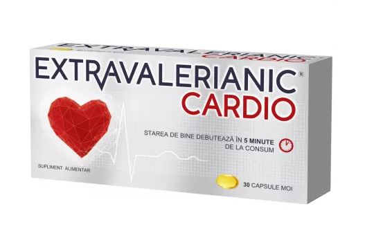 Extravalerianic Cardio, 30 capsules, Cardiovascular System, Relief of Breathing