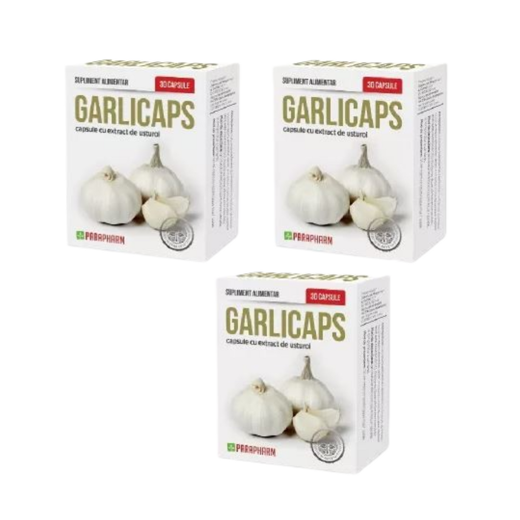 Garlicaps package, 30 capsules (2+1)