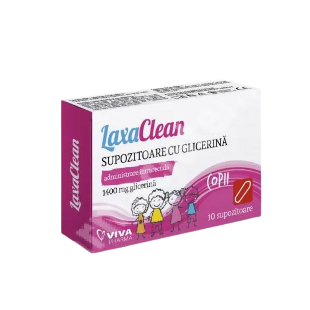 LaxaClean Baby Glycerin Suppositories, 10 Pieces