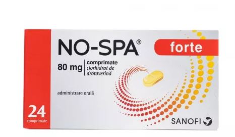 No-Spa Forte, 80 mg, 24 tablets, muscle spasm, menstruation