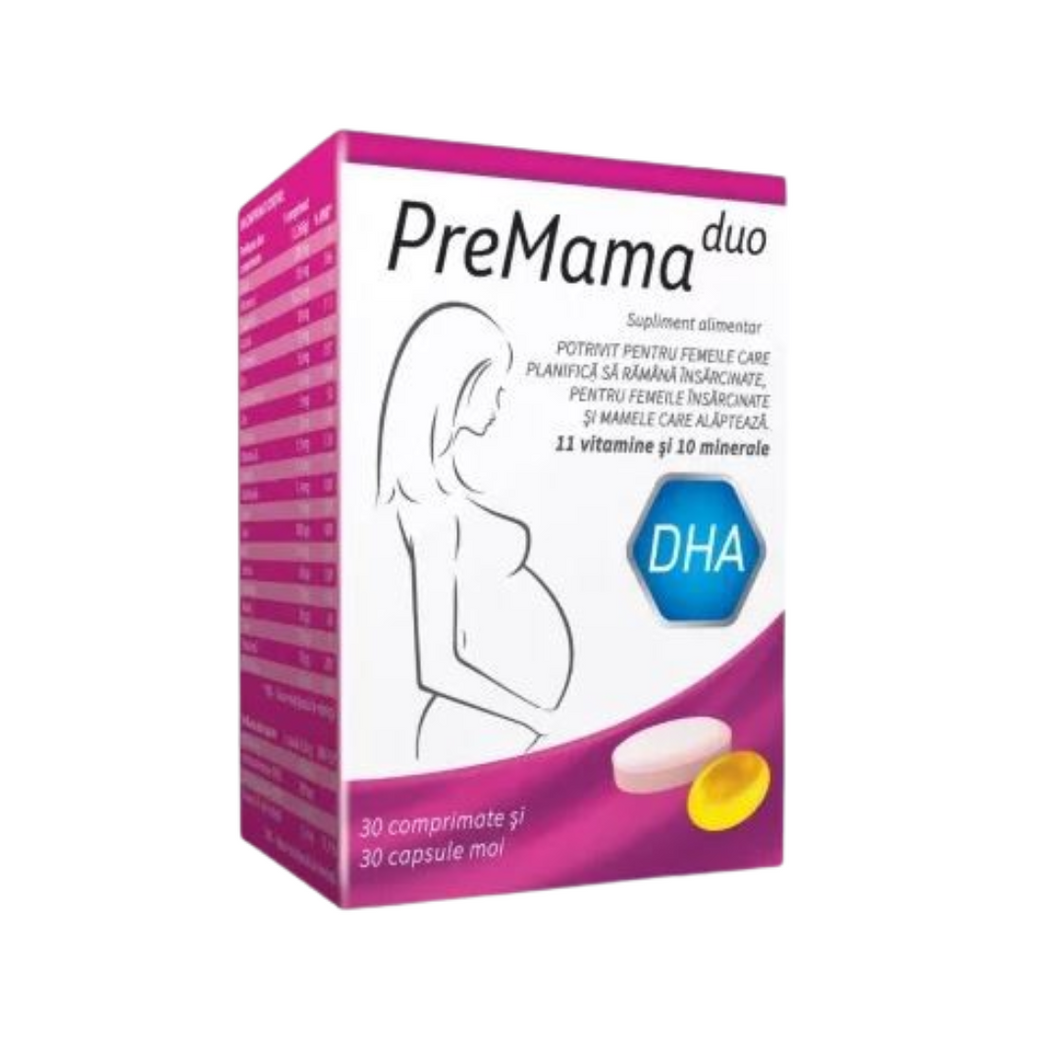 PreMama Duo multivitamin complex, 30 tablets + 30 soft capsules