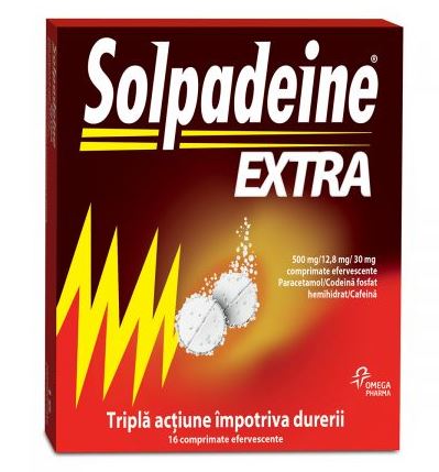 Solpadeine Extra, 16 effervescent tablets