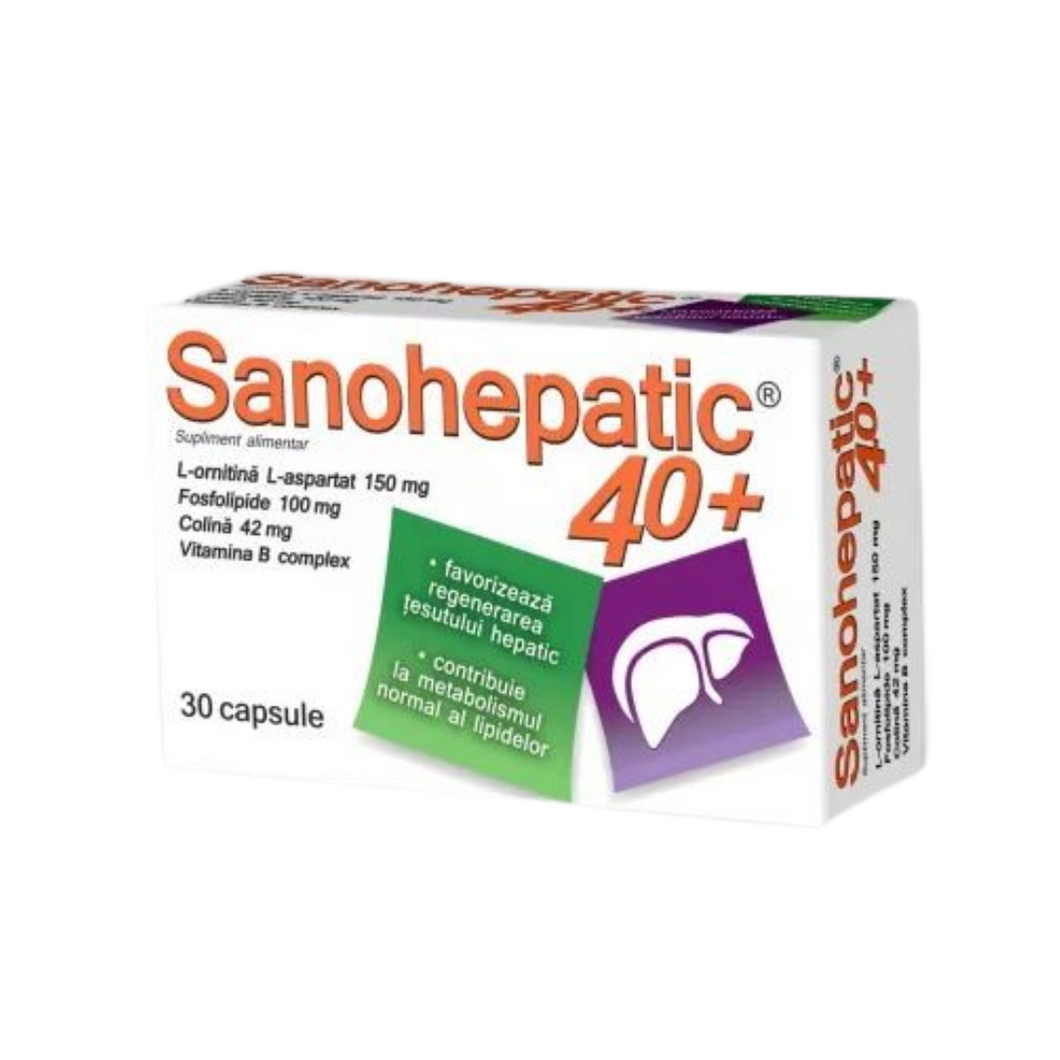 Sanohepatic 40+, 30 capsule, liver, Zdrovit