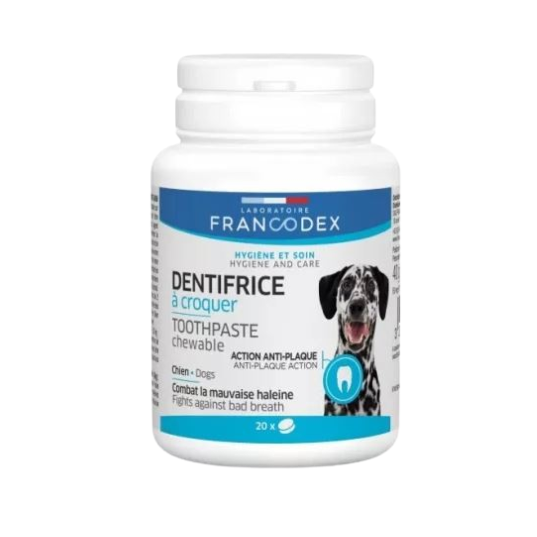 Toothpaste in the form of chewable tablets for dogs, 20 tablets ...