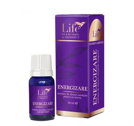 Energizing, whole essential oil blend, 10 ml, Bionovativ