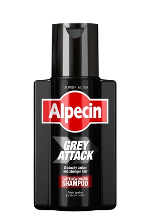 Caffeine shampoo for gray hair Gray Attack, 200 ml, Alpecin