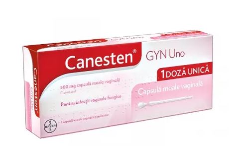 Canesten Gyn Uno, 500 mg, 1 vaginal capsule