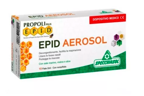 Epid aerosol 10 ampoules , facilitates breathing in case of colds and/or allergies