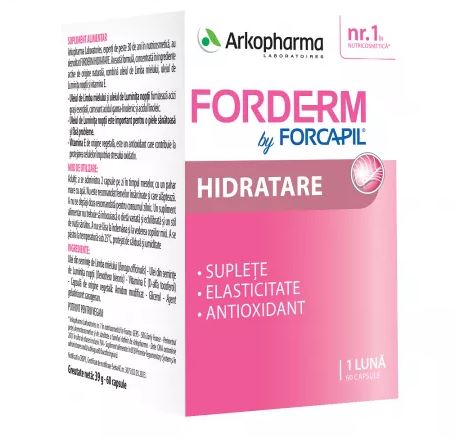 Forderm Moisturizing by Forcapil, 60 capsules