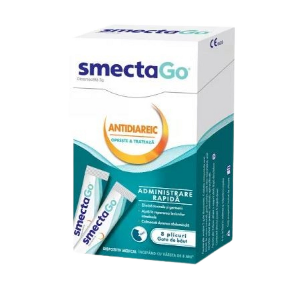 Smecta Go, 8 sachets, relieve abdominal pain