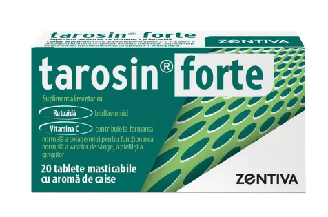 Food supplement with Vitamin C and Rutoside Tarosin Forte, 20 tablets, Zentiva