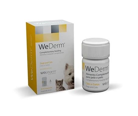 Supplement against dermatological conditions for dogs and cats WeDerm, 30 ml